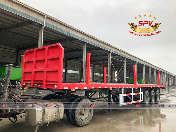 3 Alxes Semitrailer with Stakes - LF 3 Alxes Semitrailer with Stakes - LF